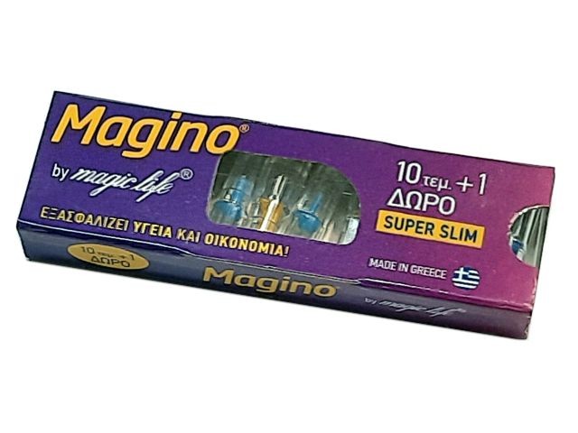 Πιπάκια τσιγάρου MAGIC LIFE MAGINO 10+1 Super Slim 5.7mm- 1 πακετάκι
