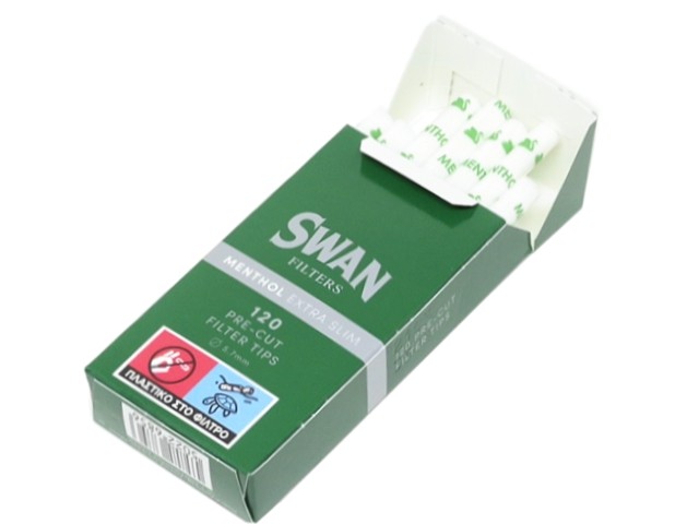 Φιλτράκια SWAN Μέντα Extra Slim 5.7mm - (1 Μικρό Πακετάκι)