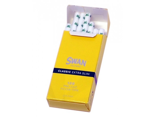 Φιλτράκια SWAN Extra Slim Classic 5.7mm Κίτρινα (κουτί με 20 πακετάκια)